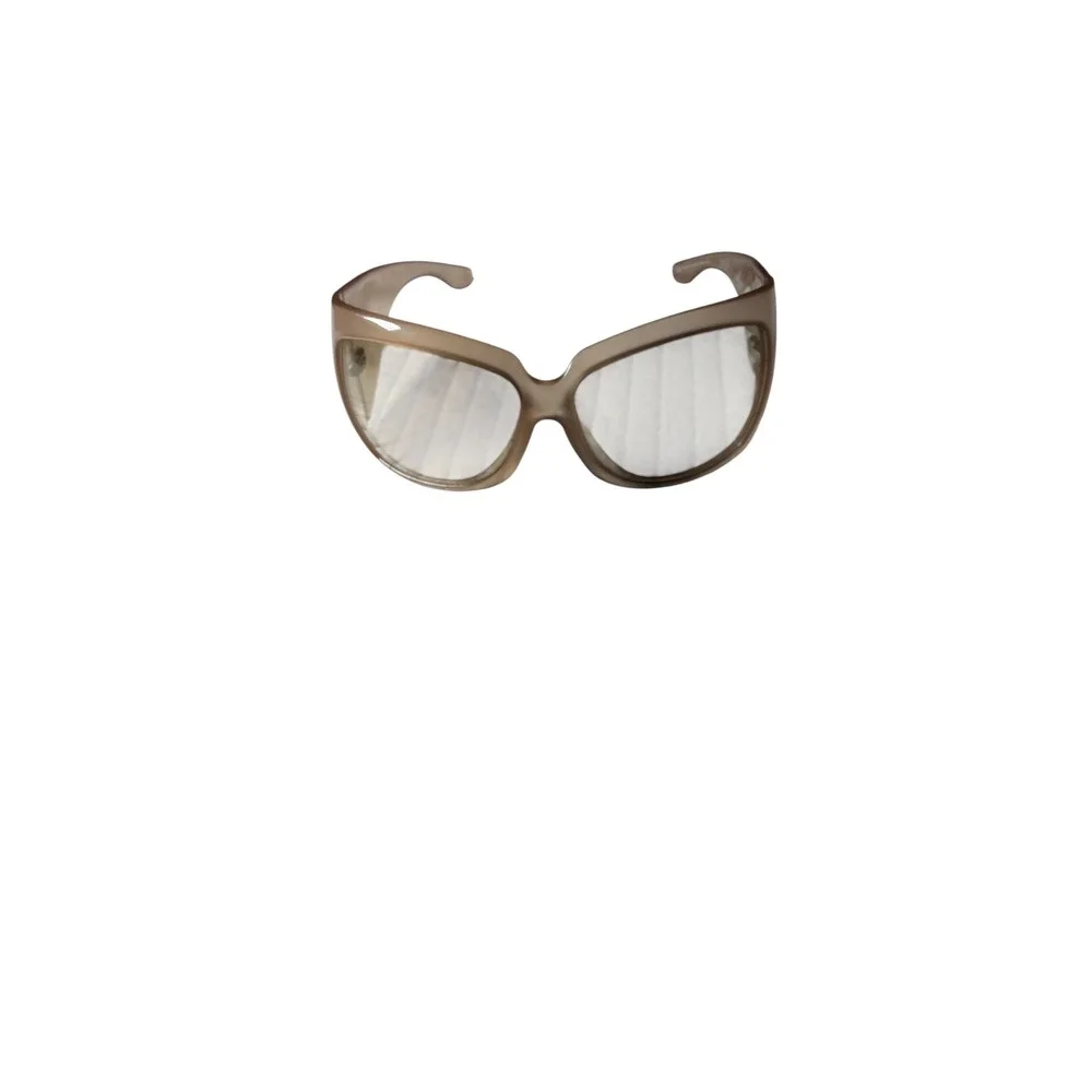 Gucci GG 2961/S Oversized Shield Sunglasses Tan Champagne Made in Italy